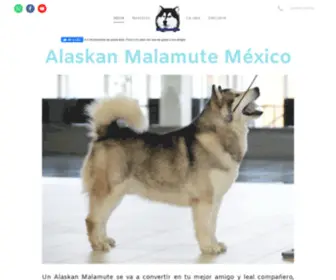 Alaskanmalamute.mx(Alaskan Malamute en México) Screenshot