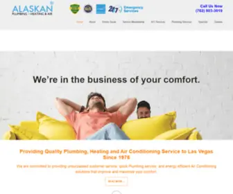 Alaskanquality.com(Las Vegas AC & Plumbing) Screenshot