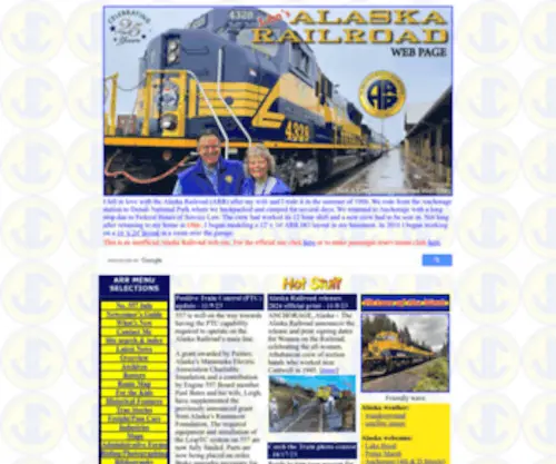 Alaskarails.org(Alaska Railroad) Screenshot