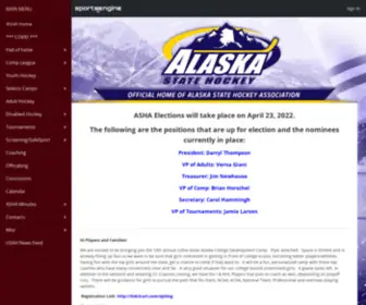 Alaskastatehockey.com(Alaska State Hockey Association) Screenshot