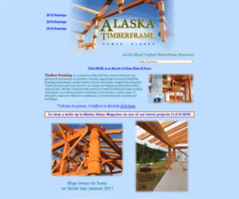 Alaskatimberframe.com(Alaska Timberframes in Homer Alaska offers timber frames) Screenshot
