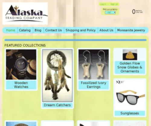 Alaskatradingco.com(Create an Ecommerce Website and Sell Online) Screenshot