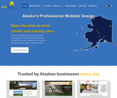 Alaskawebstudio.com(Website design) Screenshot