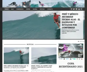 Alaslatintour.com(Asociacion Latinoamericana de Surfistas Profesionales) Screenshot