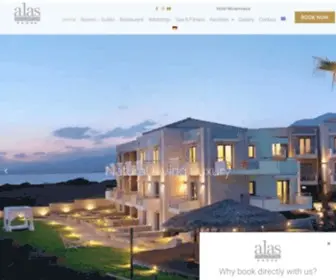 Alasresort.gr(Hotel Monemvasia Peloponnese) Screenshot