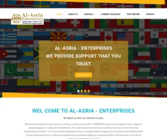 Alasriaenterprises.com(Manpower Consultant) Screenshot