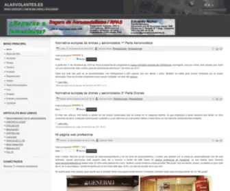Alasvolantes.es(Diseño construcción y vuelo de alas volantes) Screenshot
