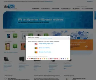 Alatest.be(Wereldwijde bron voor reviews en product tests) Screenshot