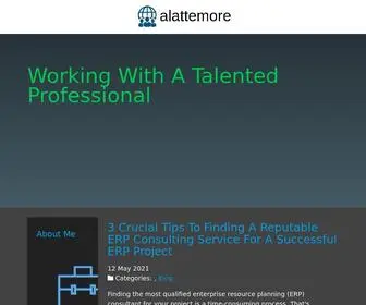 Alattemore.com(Working With A Talented Professional) Screenshot