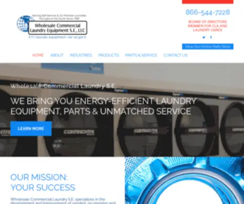 Alaundryman.com(Wholesale Commercial Laundry Equipment) Screenshot