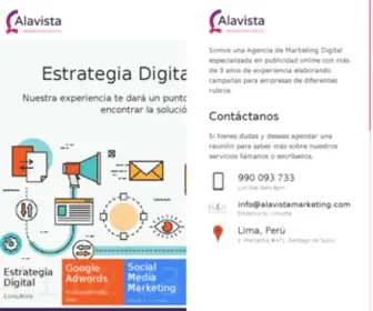 Alavistamarketing.com(Agencia de Marketing Digital) Screenshot