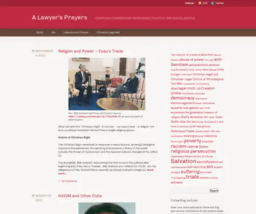 Alawyersprayers.com(A Lawyer's Prayers) Screenshot