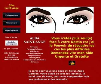 Alba-Saint-Ange.com(Voyance gratuite par Alba Saint Ange) Screenshot