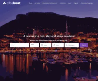 Albaboat.com(A new way to rent) Screenshot