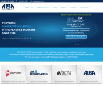 Albaent.com(Innovative Solutions in Plastics) Screenshot