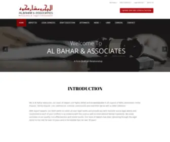 Albaharadvocates.ae(Al Bahar Associate Advocates & Legal Consultants) Screenshot