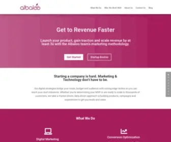 Albaloo.us(Marketing Growth Agency For Startups) Screenshot