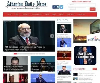 Albaniandailynews.com(Albanian Daily News) Screenshot