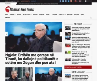 Albanianfreepress.al(Albanian Free Press) Screenshot