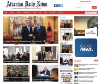 Albaniannews.com(Albanian Daily News) Screenshot