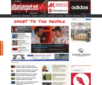 Albaniansport.net(Rrjeti Shqiptar i Lajmeve Sportive Albanian Sports News Network) Screenshot