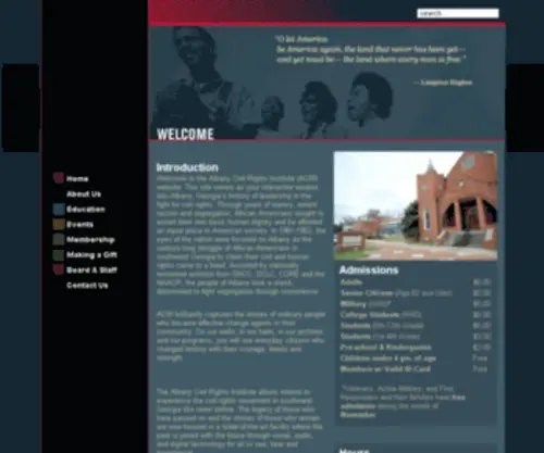 Albanycivilrightsinstitute.org(Albanycivilrightsinstitute) Screenshot