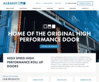 Albanydoors.us(Albany Door Systems High Speed Doors) Screenshot