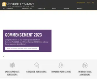 Albany.edu(The University at Albany) Screenshot