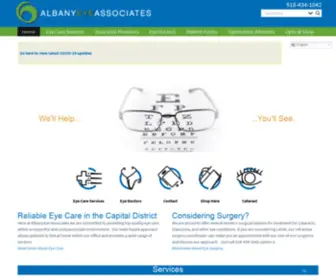 Albanyeyeassociates.com(Albany Eye Associates) Screenshot