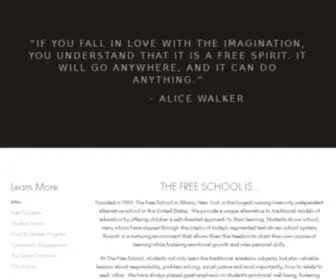 Albanyfreeschool.org(The Free School) Screenshot