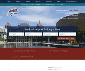 Albanyprf.com(Off Airport Parking Reservations And Airport Parking Coupons) Screenshot
