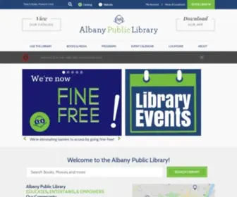 Albanypubliclibrary.org(Albany Public Library) Screenshot