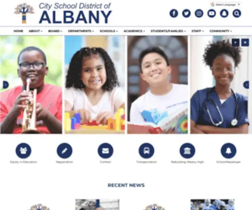 Albanyschools.com(Albany City Schools) Screenshot