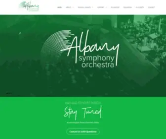 Albanysymphony.org(Albany Symphony Orchestra in Albany) Screenshot