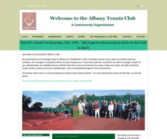 Albanytennisclub.com(Albany Tennis Club) Screenshot