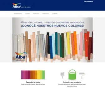 Albapinturas.com.py(Pinturas de Color para Interiores y Exteriores) Screenshot
