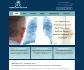 Albapulmonary.com(Alba Pulmonary Group) Screenshot