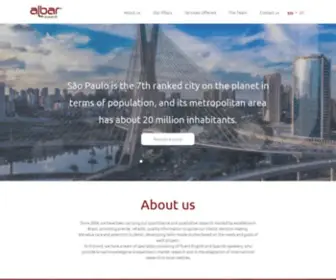 Albar-Research.com(Business Consulting in Brazil) Screenshot