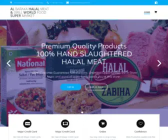 Albarakahalalmeatgrill.com(Halal Meat & World Food Super Market) Screenshot