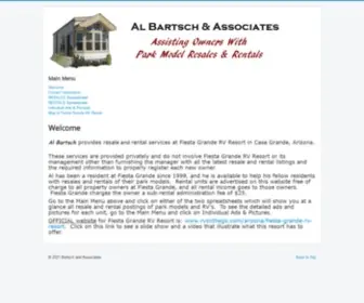 Albartsch.com(Used Fiesta Grande Park Models for Sale and Rent) Screenshot