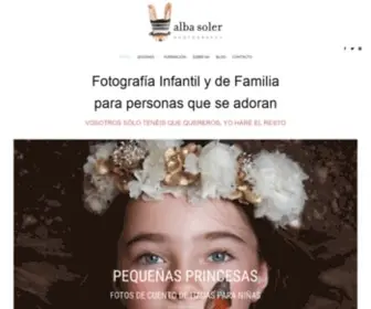 Albasoler.es(Fotografía de niños y familias en Xàtiva) Screenshot