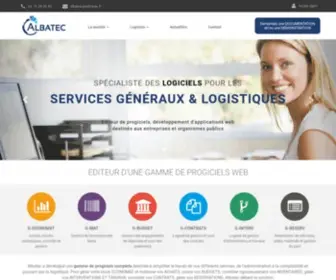 Albatec.fr(Spécialiste des logiciels pour les services généraux et logistiques) Screenshot