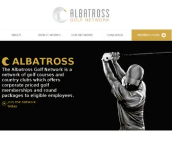 Albatrossgolfnetwork.com(Albatross Golf Network) Screenshot