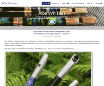 Albawhistles.com(Albawhistles) Screenshot