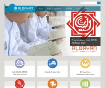 Albayan.or.id(Islamic boarding school) Screenshot