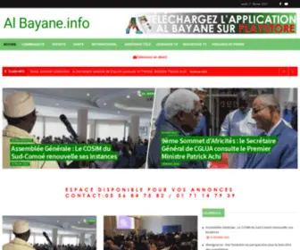 Albayane.info(Groupe media Al Bayane) Screenshot