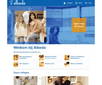 Albeda.nl(Rotterdam, Schiedam, Vlaardingen, Naaldwijk, Maassluis, Rijnmond) Screenshot
