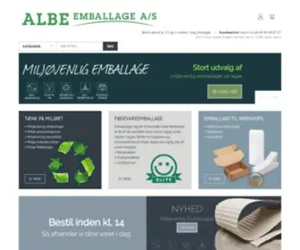 Albeemballage.dk(ALBE Emballage A/S) Screenshot
