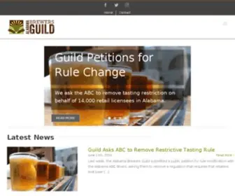 Albeer.org(Alabama Brewers Guild) Screenshot
