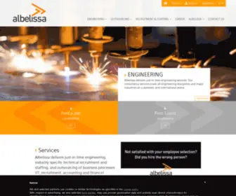 Albelissa.com(Engineering, technical recruitment and outsourcing) Screenshot